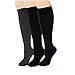 Sugar Free Sox Health & Comfort Womens Knee High Non-Binding Comfort Socks | Diabetic Socks 3 PK (9-11, Black/Ch Grey/Navy)