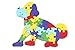DD Wooden Jigsaw Puzzles Winding Dog Toys for Preschool Letter & Numbers Puzzles Educational Toys For Toddlers /Kids/ Children /Boys/ Girls (3 4 5 Year Old and Up)