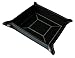 TIMELYBUYS Black Catchall Coin Case Valet Tray & Catch-All for Keys, Coins Phone, Jewelry, Valet, Accessories and More