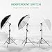 SUNCOO Photo Studio Photography Lighting Kit, Background Support Stand Kit 6.6ft x 10ft, Green Screen with Stand,Umbrellas Softbox Muslin Continuous Light Kit Case Portfolio Video Shooting, 4 Bulbs
