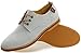 DADAWEN Men's Casual Canvas Oxfords Walking Shoes Sneakers Lace Up Dress Shoes Gray US Size 10.5