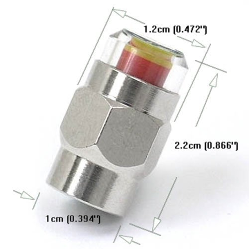 Gozens 26-80psi TPMS Tire Pressure Monitor Valve Stem Cap Tyre Sensor Indicator (32 PSI)