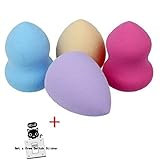 Sankuwen 4pcs Flawless Makeup Blender Foundation Puff Multi Shape Sponges