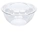 50-Pack 32oz Plastic Disposable Salad Bowls with Lids - Eco-Friendly Clear Food Containers - Extra-Thick Materials - Portable Serving Bowl Set to Pack Lunch - Super Strong Seal To Preserve Freshness
