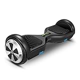 Hoverboard Two-wheel Self-balancing Scooter-VEEKO UL2272 Certified 6.5''All-terrain Aluminum Alloy Wheels,350W Dual Motor for 9.6Km/hr Max Speed and 225lbs Max Weight