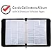 Baseball Card Binder with Sleeves, 540 Card Protectors Holder Book for Baseball Trading Cards, 30 Pcs 9-Pocket Pages, Card Collector Album with Zipper Storage Display Case