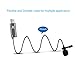 USB Lavalier Microphone-MAONO AU-411 (78 inch) Omnidirectional Condenser Lapel Mic Hands Free Shirt Collar Clip-on Microphone Plug&Plug for PC Computer, Laptop, YouTube, Skype Recording,Broadcasting