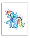 My Little Pony Wall Art Prints Decor - Set of 4 (8x10) Girls Poster Photos - Kids Bedroom Nursery