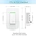 BrizLabs Smart Light Switch, Remote Control Wi-Fi Light Switch with Timer, 15A Wireless In-wall Light Switch, Works with Alexa/Google Assistant/IFTTT, No Hub Required, ETL & FCC Listed, White, 2 Pack