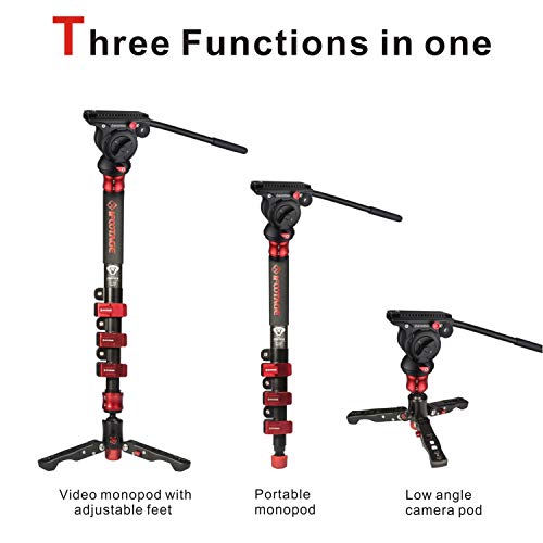 image for IFOOTAGE Camera Monopod with Video Head, Professional 47