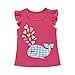 ChicNChic Toddler Baby Girls Summer Clothes Whale Print Top with Plaid Shorts Outfits Set (3T, Pink)