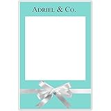 Blue with Bow Selfie Frame Social Media Photo Prop Poster