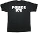 PoliceTees POLICE ICE Raid Style Duty T-Shirt - X-Large Black