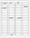 1,600 Label Outfitters 1.75” x .5” Metallic Silver Foil Laser Permanent Adhesive Return Address Labels – 20 Sheets