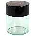 Coffeevac 1/2 LB – Patented Airtight Container | Multi-use Vacuum Container Works as Smell Proof Containers for Ground Coffee and Coffee Bean Containers. Black Cap and Clear Body
