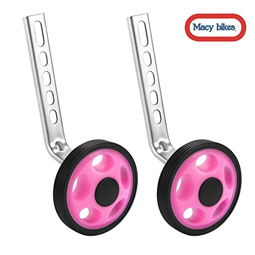 Macy Training Wheels for Children’s Bicycle stabiliser(for 12 14 16 18 20 inch Bike) (Pink1)