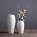 D'vine Dev Round Modern Fiberglass Resin Planter Pot - Easy Grow Planter with Drainage Hole and Plug
