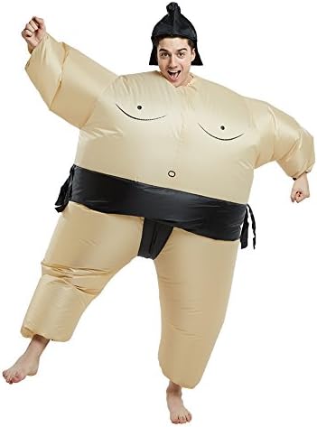 Timmins Inflatable Sumo Wrestler Costume Blow Up for Adult Halloween Funny Fancy Dress (Sumo)
