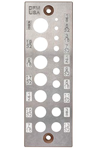 DFM A2 Steel Dowel Plate 17 Holes MADE IN USA (English 17 Holes) - Thumbnail 3