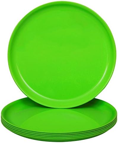 Homray Exotic Microwave Safe & Unbreakable Round Quarter Plates (Set of 6)