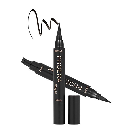 Eyeliner Stamp Liquid Eye Liner Pen Waterproof Smudge Proof Long Lasting eyeliner Vamp stamp Tool for Wing or Cat Eye Black Color