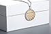 Sterling Silver and 18K Gold Bali Inspired Filigree Round Circle Floral Pendant Necklace, Best Jewelry for Women, 16/18