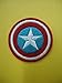 2 pieces Superhero Shield Iron On Patch Embroidered Applique Motif Fabric Comics Movie Decal dia. 2.2 inches (5.5 cm)