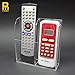 PINMEI Acrylic Remote Control Holder Wall Mount Media Organizer Box TV Remote Control Holder Universal TV Remote Caddy Organizer