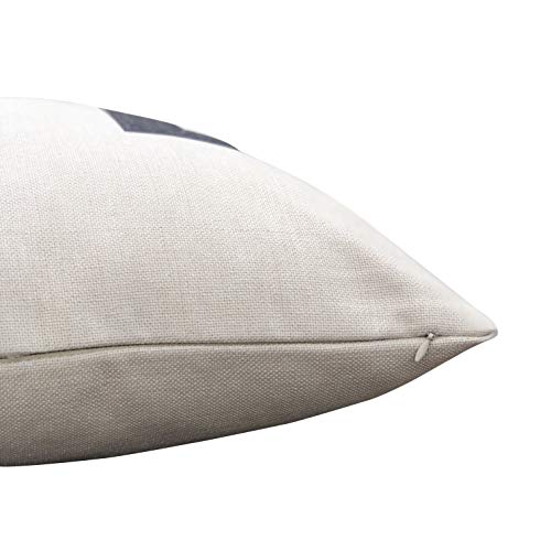 Hermosa Collection Contemporary Decorative Throw Pillow Covers (4 Pc. Set) 18 x 18 Cotton Linen Squares | Boho Neutral Colors | Living Room, Bedroom, Patio Decor | Couch, Sofa, and Bed Accessories