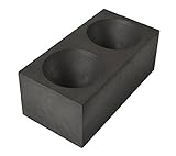 Double Cavity Graphite Gold Conical Cone Mold 2" x