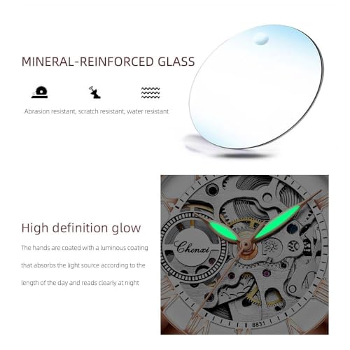 Uniiking® Ladies Watches Analog Quartz Watch for Women Waterproof Women's Wrist Watches Womens Watch with Leather Strap, Jewelry Gift for Wedding Anniversary Birthday