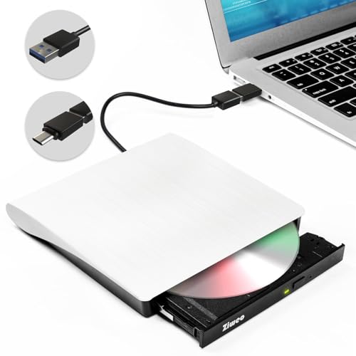 Ziweo External DVD Drive USB 3.0 Type-C