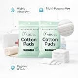 1ABOVE Cotton Pads 2 Packs 40 Count 80 Total Pure Cotton Squares view 8