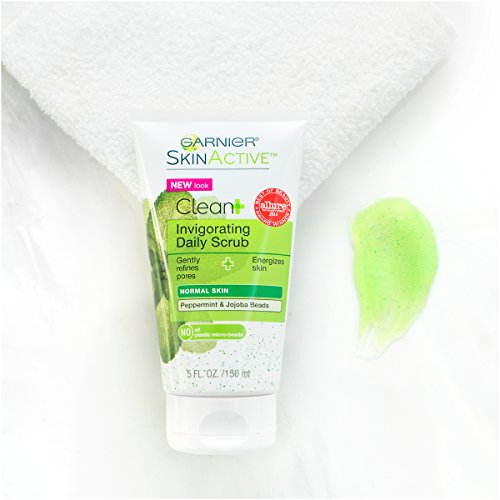 Garnier SkinActive Clean+ Invigorating Face Scrub, Normal Skin, 5 fl