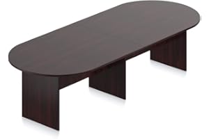 GOF 6FT, 8FT, 10FT Conference Table & Chairs (G10900B) Set, Dark Cherry, Espresso, Artisan Grey, Mahogany, Walnut (10FT Table Only, Mahogany)