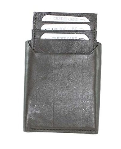 High End Mens Leather Wallet Trifold Pull Out Id #1955