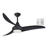 MINKA-AIRE F845-CL Light Wave 44" Ceiling Fan, Coal