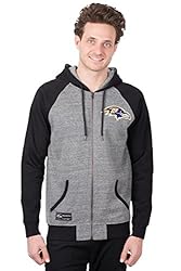 Ultra Game NFL Baltimore Ravens Mens Full Zip Soft