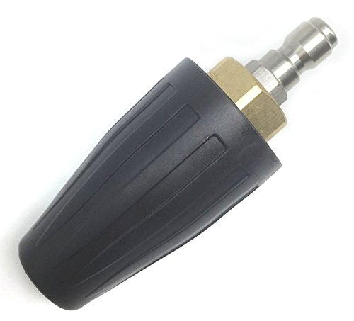 YOKING Turbo Nozzle For Pressure Washers YK-3K25N, 3000 PSI，2.2GPM with 1/4" Plug, Black (Ceramic Nozzle size 2.5) (025 nozzle)