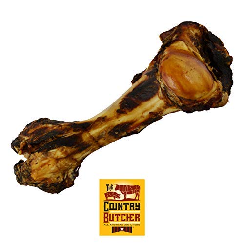 The Country Butcher Meaty Beef Giant Dog Bone, Made in USA, Natural Dog