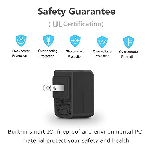 [3Pack] Weatherproof 30 Feet Power Extension Cable with Power Adapter