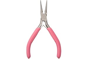 1Pc 45# Carbon Steel Round Nose Pliers Jewelry Plier DIY Crafts Tools Making Repair Maintenance Wire Wrapping Beading DIY Han