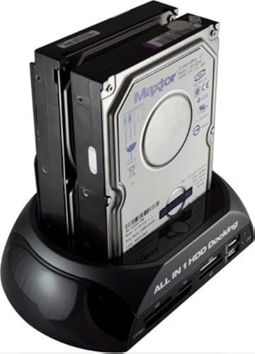 SISUN® IDE SATA HDD Docking Station +Card Reader Hub