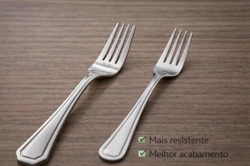 Conjunto de Talheres em Aço Inox Grosso Scazu – 24 Peças – Qualidade, Design Premium e Máxima Durabilidade