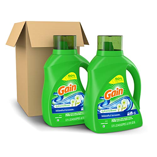 Gain Liquid Laundry Detergent, Blissful Breeze, 2 Count, 75 fl oz Each, 96 Total Loads Pricepulse