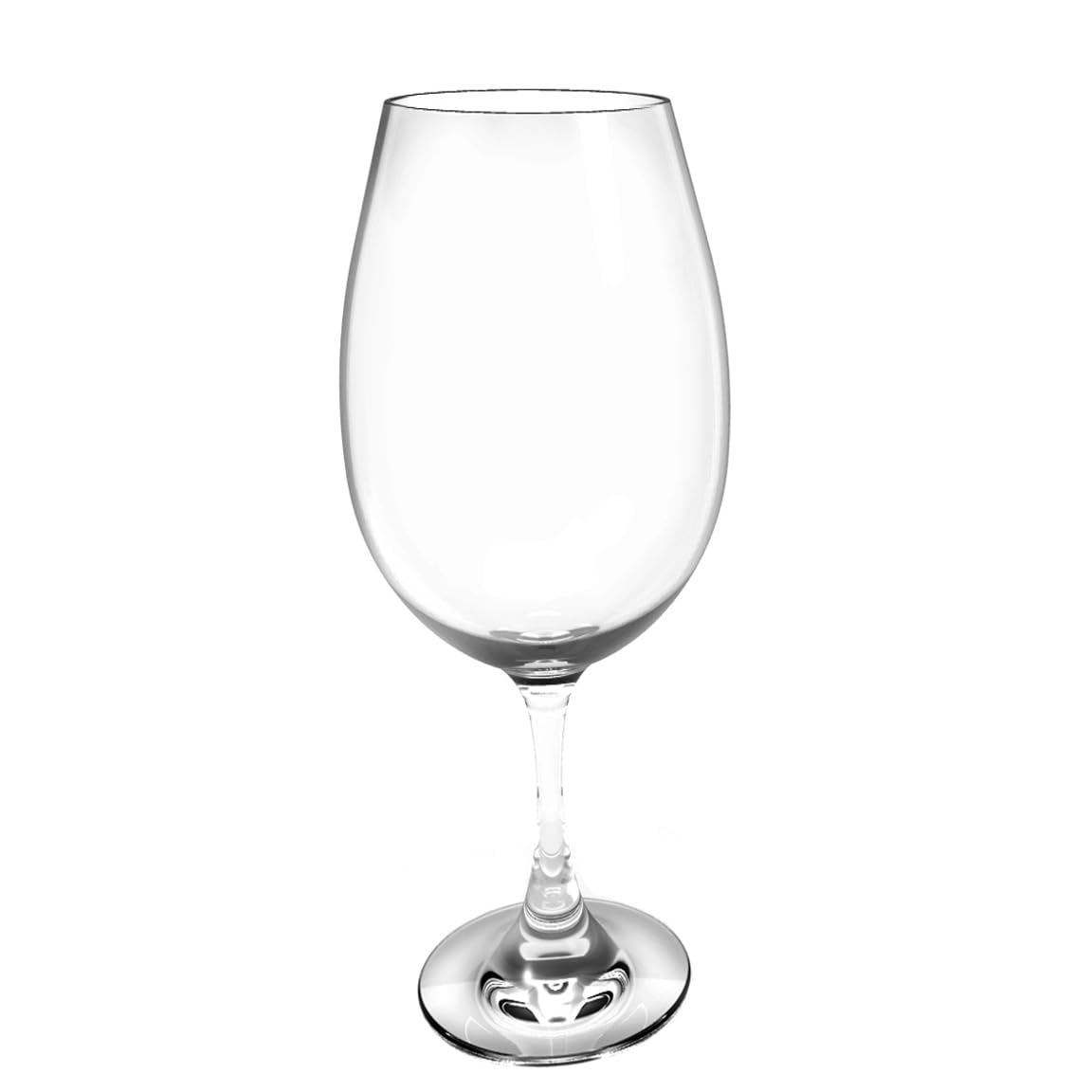 View 1 of (MISSING 4) Thunder Group PLTHWG023RC Red Wine Glass, 23 oz., 9"H, Polycarbonate, Clear, Pack of 12