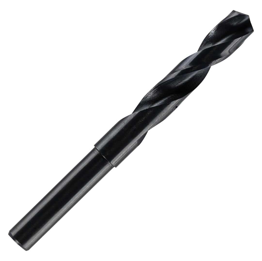 13.5mm HSS Blacksmith Drill Bit - Reduced Shank Drill for Aluminium, Steel, Wood, Plastic, Non-Ferrous Etc. (13.5mm)