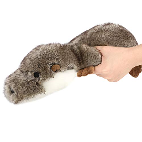 Pawaboo Squeak Plush Dog Toys, Super Soft FauxFur Stuffed Plush Otter