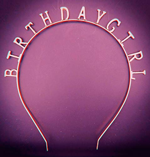 Elehere Birthday Girl Tiara Headband Rose Gold Headpiece Girls Party Hair Accessories 0.6\