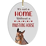 Chestnut Mustang Horse Christmas Ornament 2024